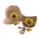 thumbnail image 3 of Sombrero de sol de verano para niños, sombrero de paja con girasol para niñas, sombrero de playa para padres e hijos, bolso y traje, 3 of 6
