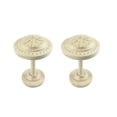 thumbnail image 3 of Urbanest Medallion Curtain Holdback – Elegant Drapery Tieback, Farmhouse Drapery Hardware for Stylish Window Treatments, 2 Pieces, Burnt Gold, 3 of 5