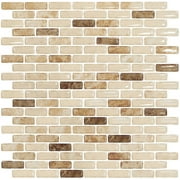 BeausTile Decorative Adhesive Faux Tile Sheets, 12.2" x 12.2" 4-Pieces, Arena