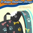 thumbnail image 5 of Dog Paw Print and Bones Black Pattern 17" School Backpacks for Teens,Waterproof Oxford Fabric,S-Shape Padded Straps for School,Travel,Hiking,Camping, 5 of 6