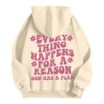 thumbnail image 5 of Hoodies for Women Long Sleeve Hoodie for Women Pullover Baggy Hoodies Beige Hoodie Y2k Womens Fall Fashion Workout Wear, 5 of 5