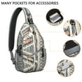 thumbnail image 4 of Bohemian Style Sling Bag Colorful Anti-Theft Shoulder Backpack for Women Artistic & Comfortable, 4 of 5