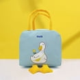 thumbnail image 4 of Sulaicai Cute Insulated Lunch Tote Bag, Cartoon Duck Printed Reusable Thermal Food Handbag, Portable Cooler Pouch for Work, Picnic, Outdoor Travel, 4 of 9