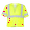 Lime, variant on 1294 Class 3 Flame-Retardant Polyester Mesh Vest w/ 5 Pockets