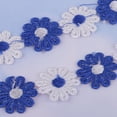 thumbnail image 3 of 2x 3 yardas 25 mm Adornos de Encaje Soledad Flores de Margaritas, 3 of 6