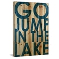 thumbnail image 7 of Go Jump Blue Painting Print on Natural Pine Wood, 7 of 7