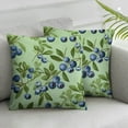 thumbnail image 2 of Wuche  Summer Blueberries Pattern Throw Pillow Covers Pillow Cases Square Decorative Pillow Covers Soft Cushion Covers for Couch Sofa Bed Home Farmhouse Living Room Decoration  2pc, 2 of 6