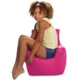 thumbnail image 2 of Posh Creations Pasadena Bean Bag Chair, Kids, 1.8 ft, Pink, 2 of 6