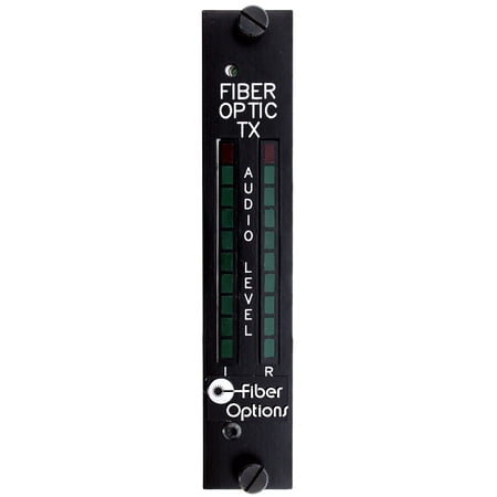 Fiber Options 1312B-T-R/1BXX Fiber Optic Tx L/R Audio Level