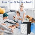 thumbnail image 2 of HE401 Filter for Shark Air Purifi-er 4, Compatible with Shark HE401 HE402 HE405 HE400, H13 True HEPA High-Efficiency Activated Carbon Filter for Shar, 2 of 7