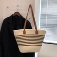 thumbnail image 6 of Kukuzhu Straw Beach Bag, Summer Woven Tote Bag Shoulder Handbag Straw Purses and Handbags for Women Vacation, 6 of 7
