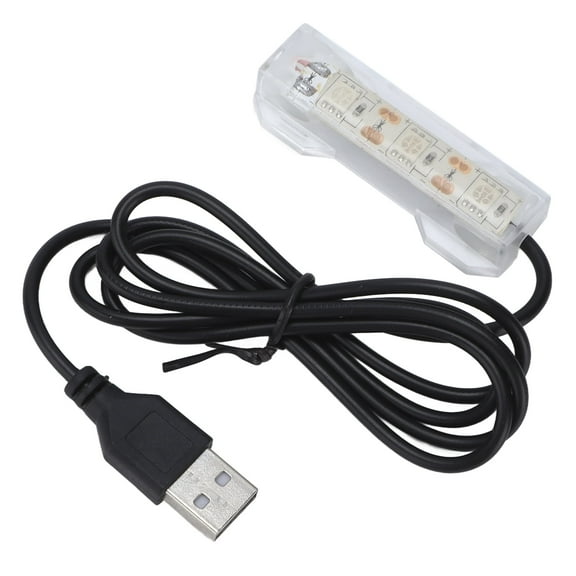 Underwater Light, Portable Waterproof LED Aquarium Light, 2.4X0.9Inch USB Charging Light Weight for Fish Tank Aquarium[Blue Light]