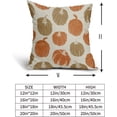 thumbnail image 5 of Brown Orange Pumpkin Fall Pillow Covers 20x20 Set of 2 Autumn Harvest Print Thanksgiving Decorative Throw Pillows Outdoor Farmhouse Cushion Case Seasonal Decor for Couch Sofa Bed, 5 of 6