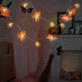 thumbnail image 4 of Minkissy 1Set Maple Leaf Pumpkin Light String Orange 300X8X3CM PVC Kids Classmates, 4 of 5