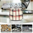 thumbnail image 6 of Yayeee Ashtray with Lid for Cigarette Smokeless Stainless Steel Home Ash Holder, Red Tartan, 6 of 7