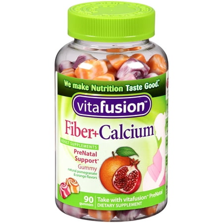 Vitafusion Fibre + calcium Prénatal soutien Gummy Vitamines, 90 count
