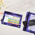thumbnail image 4 of 2 Pack Flip Folders with Clear PVC Window Binder Pouches 3-Ring Binder Organizer for Office & Home Bats in The Night Sky, 4 of 6
