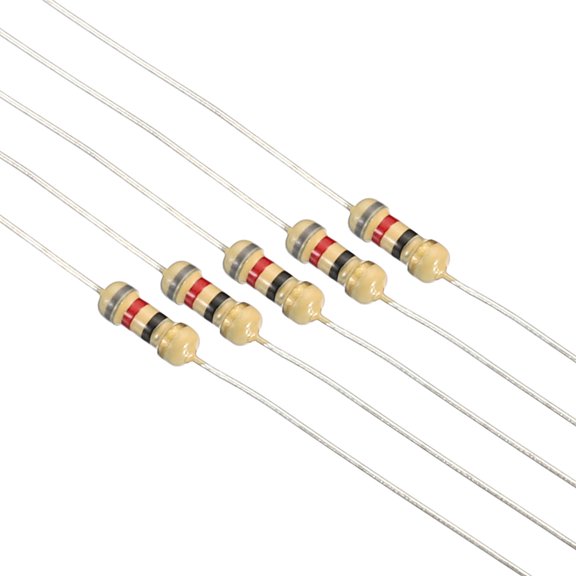 Uxcell 1/4W 1R Ohm-10M Ohm 5% Carbon Film Resistor, 74 Values Electronic Components Assortment, 1480 Pack