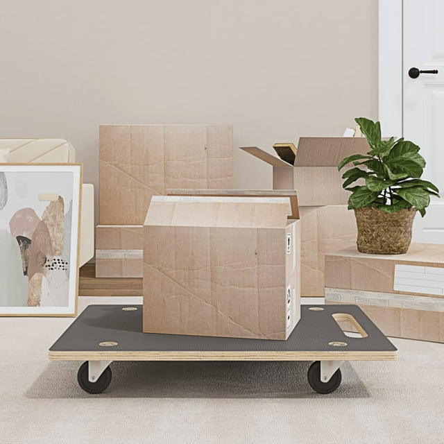 vidaXL Transport Trolleys 2 pcs Rectangular 80x55x11.5 cm