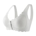 thumbnail image 1 of Womens Daily Solid Sexy Comfortable Open Front Bra Straps Breast Cup Fixed Cup Underwear, 1 of 6