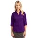 thumbnail image 1 of MEJORADA Blusa de manga 3/4 para mujer de Port Authority®. L6290 Púrpura Profundo S Autoridad Portuaria L6290, 1 of 1