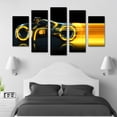thumbnail image 3 of Juego de Cuadros Decorativos, Motocicleta de Tron, Estilo Futurista de Ciencia Ficción, 5 Piezas, Ideal para Salas de Juego y Cines en Casa, 150x80cm, 3 of 5