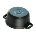 thumbnail image 4 of Staub Cast Iron 0.25-qt Mini Round Cocotte - Matte Black, 4 of 9