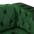 thumbnail image 4 of GDF Studio Marengo Contemporary Emerald Velvet Tufted 3 Seater Sofa, 4 of 9