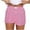 Hot Pink, variant on Kovlvoll Shorts for Women Summer Casual Plaid Elastic Waist Bottom Wide Leg Loose Lightweight Short Pants