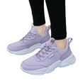 thumbnail image 3 of Sopiago Women's Fashion Sneakers Women's GOwalk Dazzling Lace-up Comfort Athletic Walking Sneaker Purple,41, 3 of 6