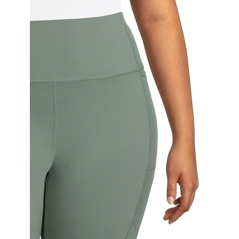 Roaman's Women's Plus Size Ankle-Length Essential Stretch Legging - 2X,  Green