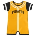 thumbnail image 2 of Newborn & Infant Fanatics Gold Pittsburgh Pirates Fast Pitch Romper, 2 of 3