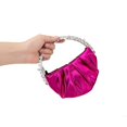 thumbnail image 3 of Bolsos de hombro tipo bandolera con cadena para cena redonda de media luna para mujeres y niñas, 3 of 5