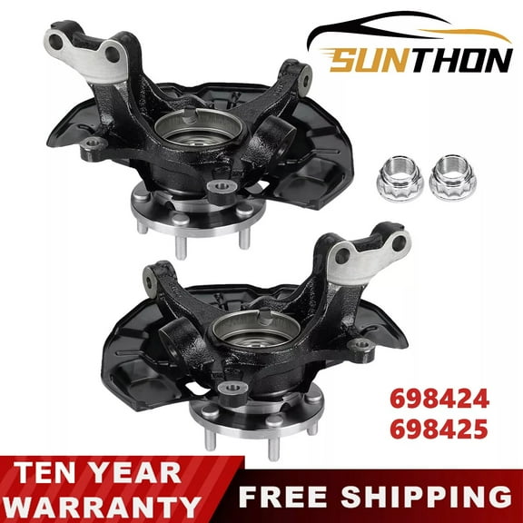 Sunthon 2PK Steering Knuckle Assembly for 2004, 2005-2010 Toyota Sienna