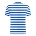 thumbnail image 6 of Mens Polos Short Sleeve Knit Stripe Shirt Casual Summer Top Fit Tee Business Leisure Clothes, 6 of 6