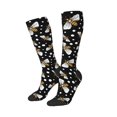 thumbnail image 2 of Bingfone Compression Socks For Women And Men Long Socks For Running Athletic Cycling Nurse-Honey Bees At Night, 2 of 9