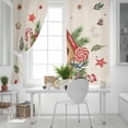 thumbnail image 5 of Fsddascl Christmas Pine Blackout Curtains for Bedroom/Living Room, Thermal Insulated Kitchen Curtains, Candy Cane Sage Leaves Retro Beige Grommet Darkening Window Treatment Drapes 42"x84"x2, 5 of 6