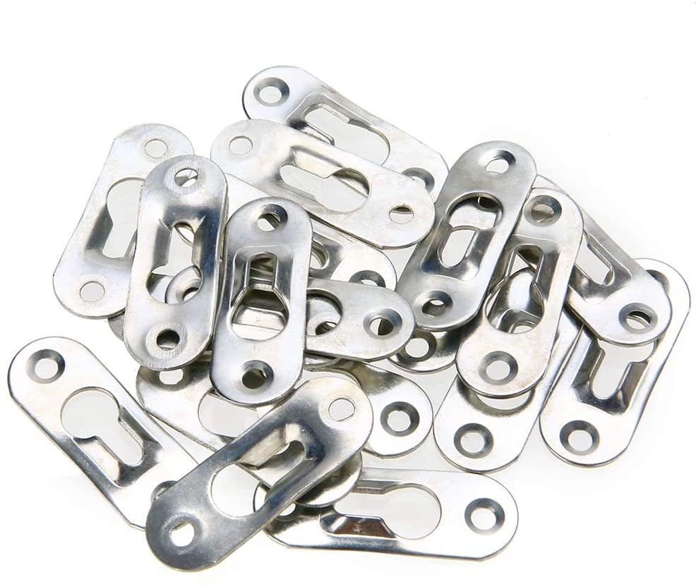 10/30/50/100pcs Keyhole Hangers Picture Hanger Metal Keyhole Hanger