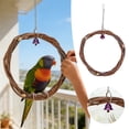 thumbnail image 1 of Natural Parrot Stand Play Gym Activity Center for Conures Lovebirds Small Birds Decoration, 1 of 6