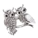 thumbnail image 1 of Broche de búho de cristal Hugo ramo apariencia Pin joyería, 1 of 9