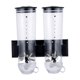 thumbnail image 5 of Dispensador de cereales doble para alimentos secos, máquina dispensadora de dulces, tarro, contenedor decorativo multifunción para montar en la pared Negro, 5 of 8