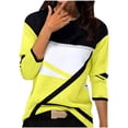 thumbnail image 2 of Black*Friday Discounted Items under $5 GaThRRgYP Plus Size Tops for Women,Womens Plus Size Tops,Women's Casual Geometry Printed T-shirt Long Sleeve Blouse Round Neck Casual Tops Yellow XXL, 2 of 3