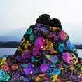 thumbnail image 4 of Travel Throw Blanket Novelty Trippy Mushroom Skull Ultra-Soft Micro Fleece Blanket Large Travel Throw Blanket for Adult, Child, Women, Teens, Kids, 4 of 8