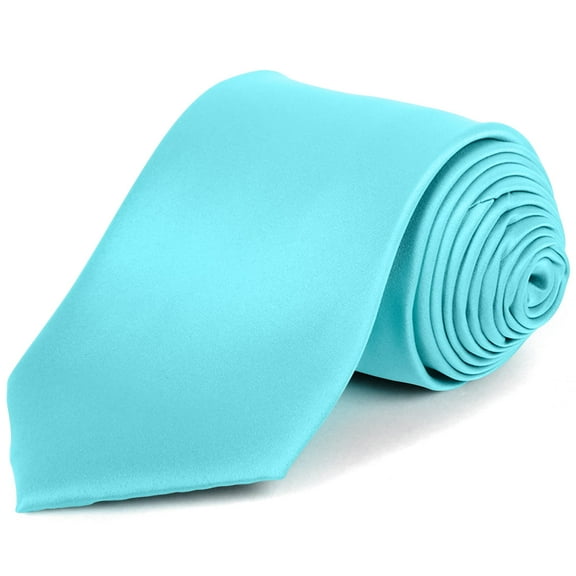 Umo Lorenzo Ties for Men Classic Necktie Solid Color Smooth Satin Finish