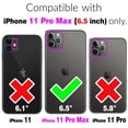 thumbnail image 6 of Asuwish Compatible with iPhone 11 Pro Max 6.5 Wallet Phone Case Tempered Glass Screen Protector and Flower PU Leather Credit Card Holder Stand Cell Cover for iPhone11 11pro Promax i XI Plus Men Grey, 6 of 6
