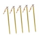thumbnail image 3 of Estacas para tienda de campaña Strade Fareast Limited 5 estacas con tornillos y anclajes para el suelo dorado, 3 of 8