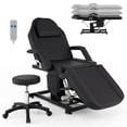 thumbnail image 1 of Costway Chaise Tatouage pour Client Esthéticienne, Lit Facial à Hauteur Réglable avec Tabouret Hydraulique, Dossier et Repose-Pieds Réglables, Noir, 1 of 9