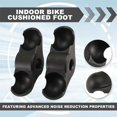 thumbnail image 4 of Indoor Bike Cushioned Foot Pad Noise Reduction and Anti-Friction Floor Tennis Foot Pads for 2PCS(Without the Ball), 4 of 5