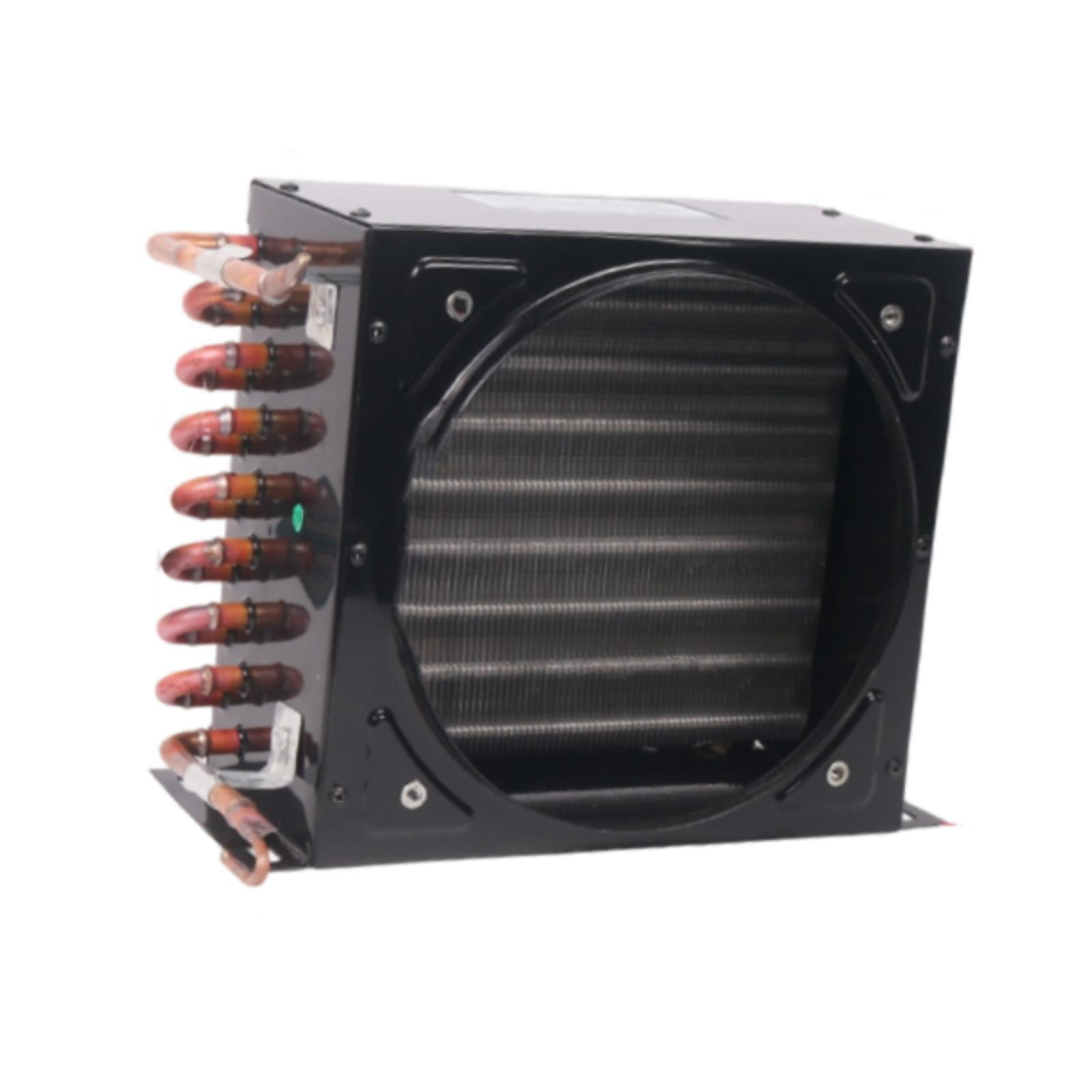 Tnarru Shellless Refrigerator Condenser Refrigeration Cooling Coil Compact Compressors Copper Tube DIY Cooling System Heat Exchanger 31cmx23.5cmx12cm