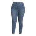 thumbnail image 4 of Terra & Sky Women's Plus Size Jeggings, 28" Inseam, Sizes 0X-5X, Single and 2-Pack, 4 of 5